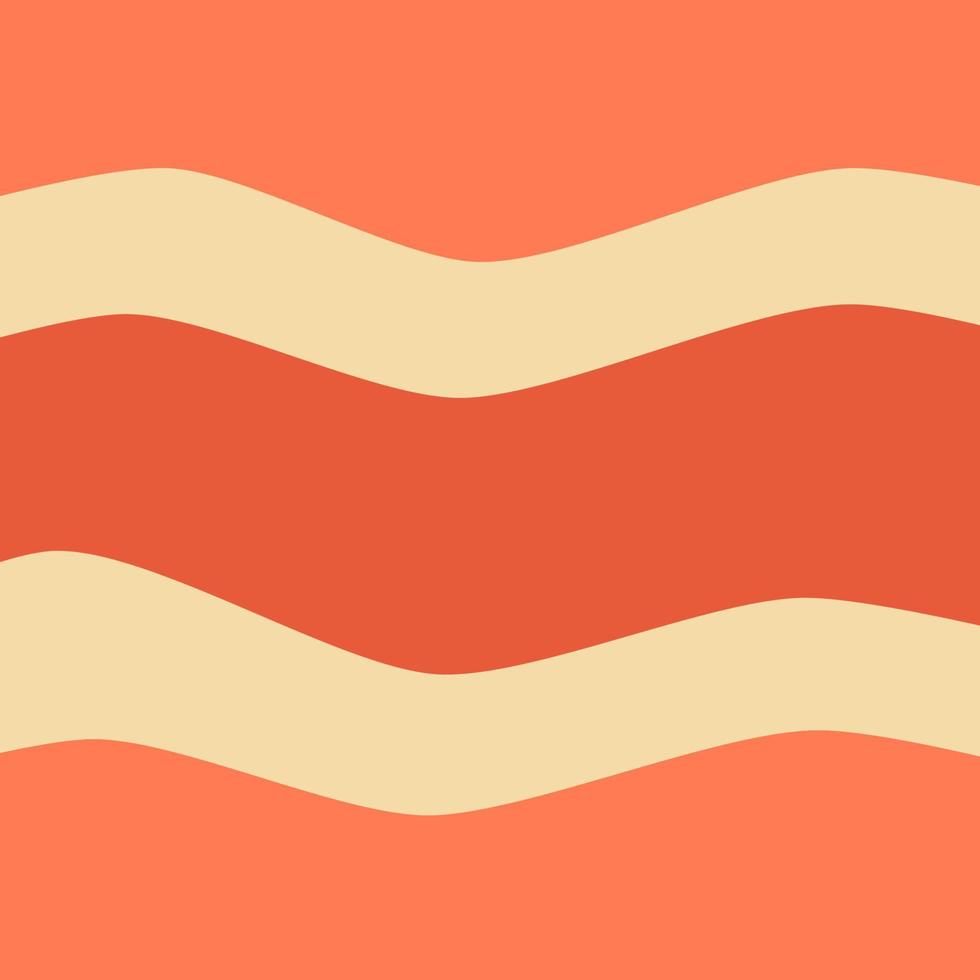 Abstract background with orange waves varying in tone vector