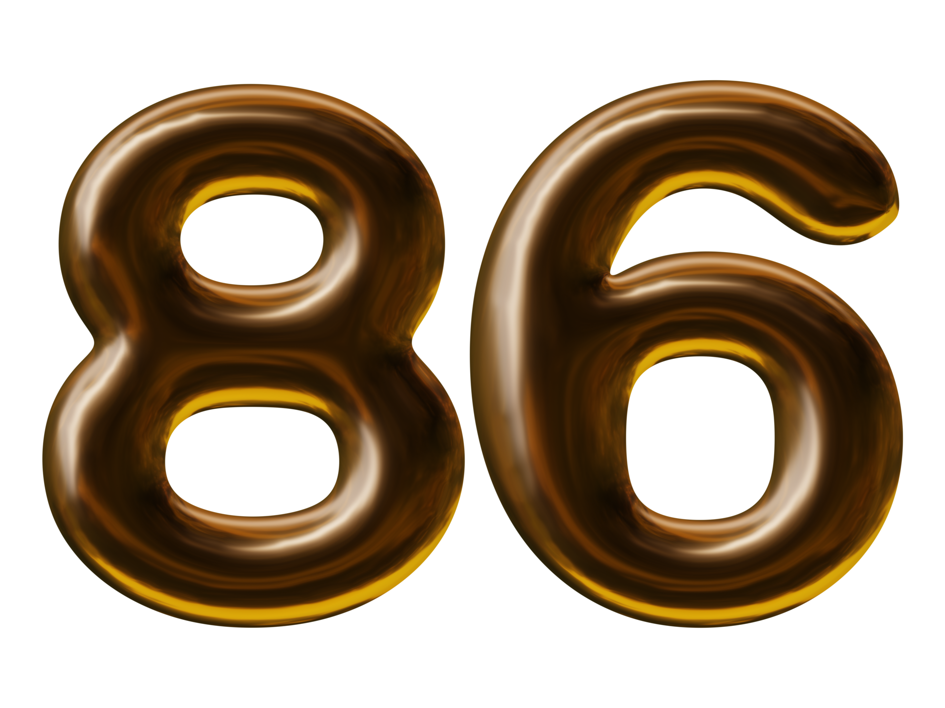 Number 86 Design In 3d Render 19552798 PNG number-86-design-in-3d-render-19552798-png