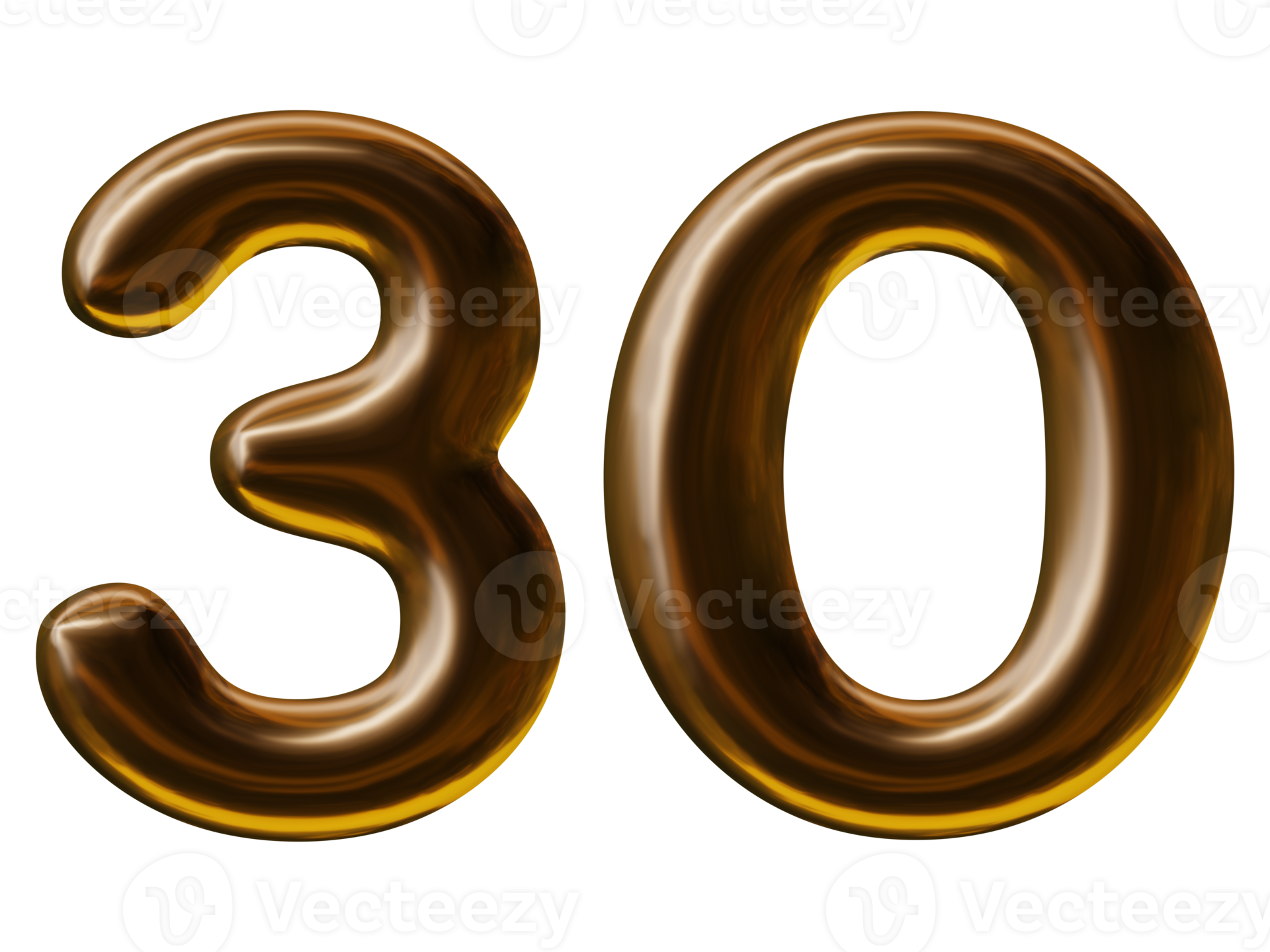 Number 30 Design In 3d Render 19552871 PNG number-30-design-in-3d-render-19552871-png