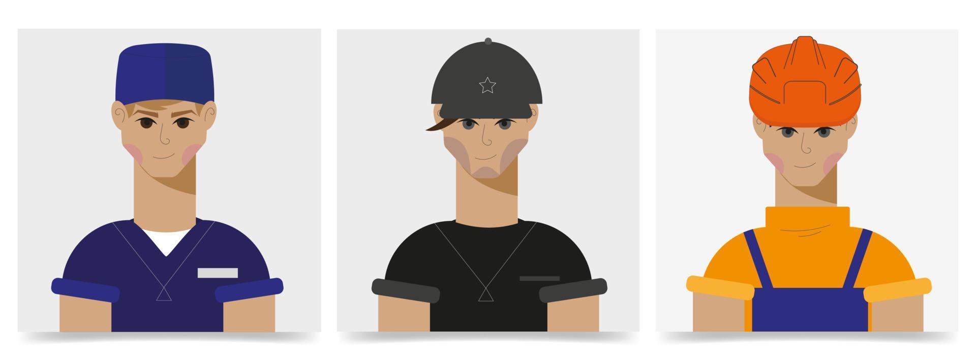 man of different profession vector