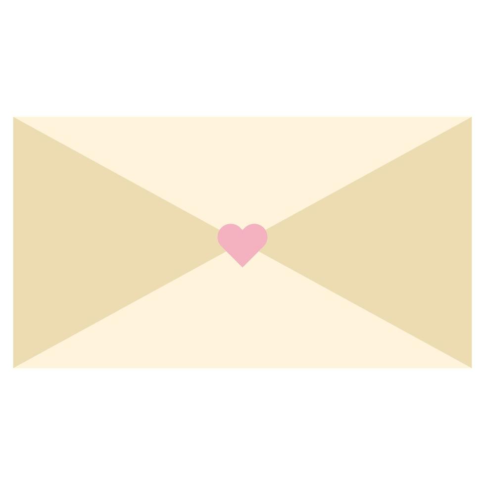 Envelope letter. Vector flat illustration