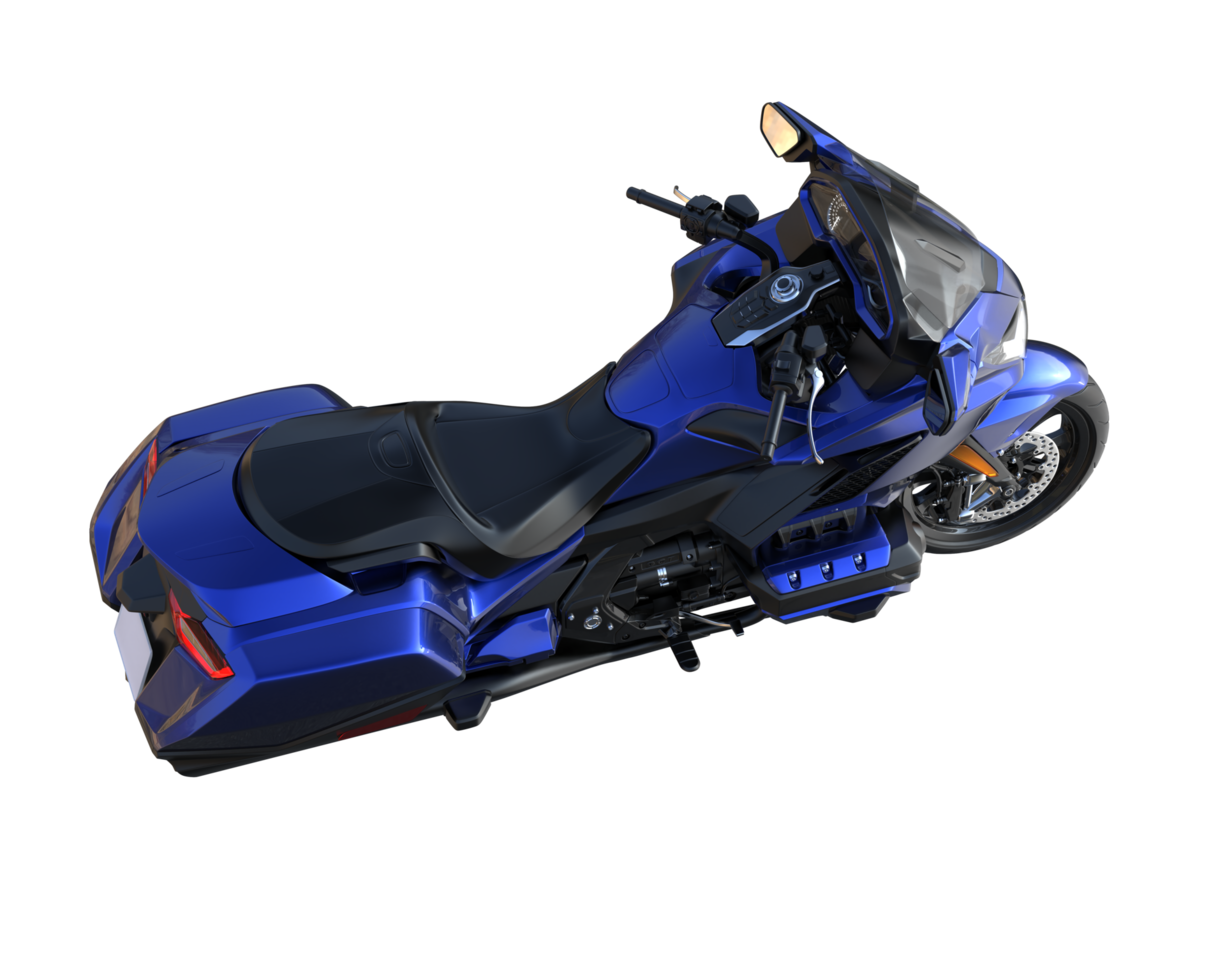 Motorcycle isolated on transparent background. 3d rendering - illustration png