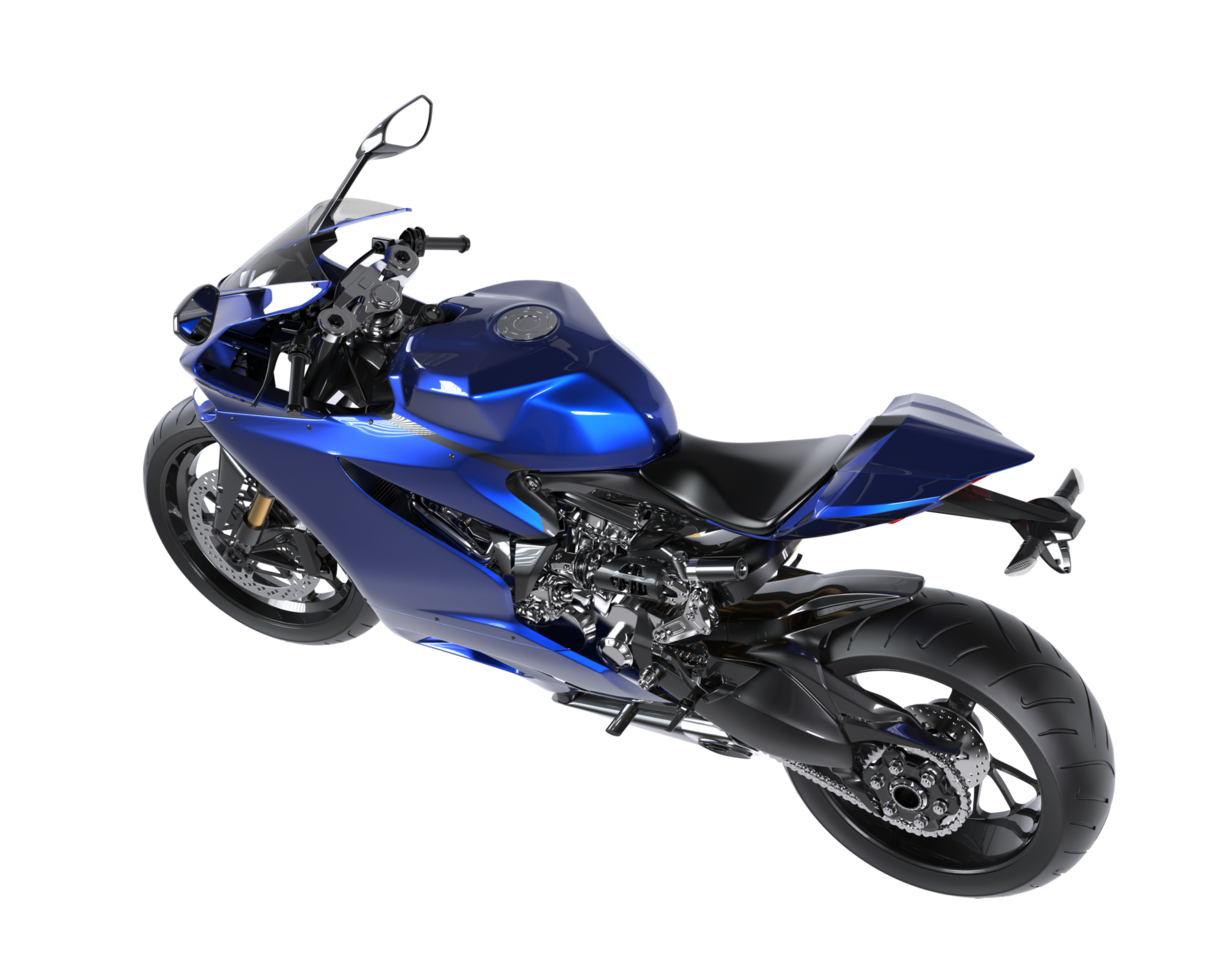 Motorcycle isolated on transparent background. 3d rendering - illustration png