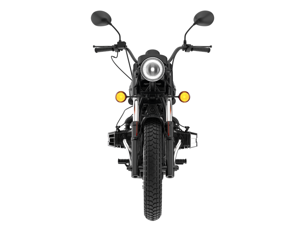 Motorcycle isolated on transparent background. 3d rendering - illustration png