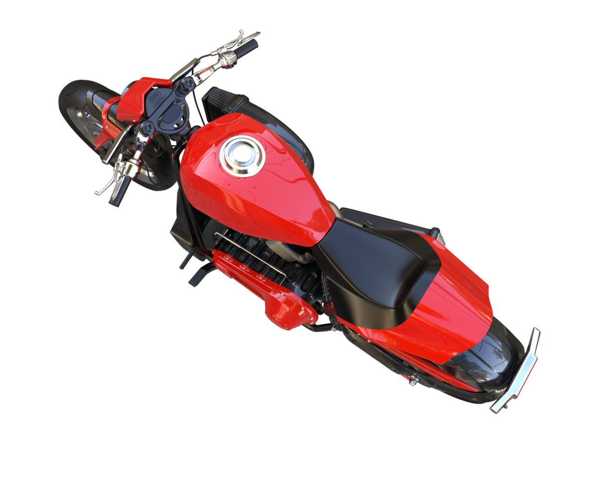 motociclo isolato su trasparente sfondo. 3d interpretazione - illustrazione png