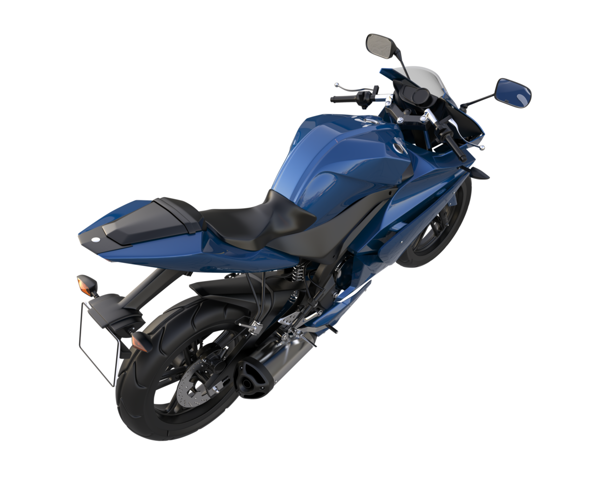 Motorcycle isolated on transparent background. 3d rendering - illustration png
