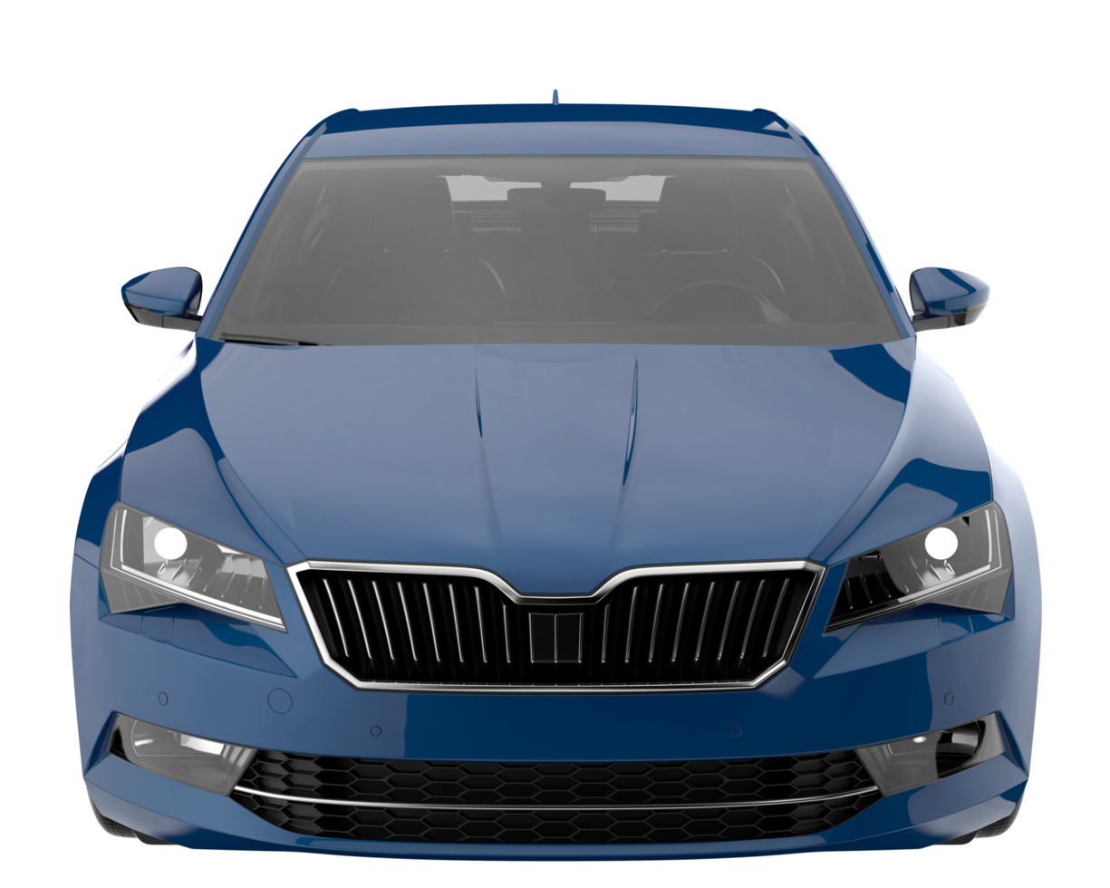 Modern car isolated on transparent background. 3d rendering - illustration png