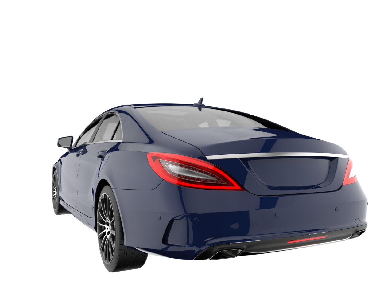 Modern car isolated on transparent background. 3d rendering - illustration png