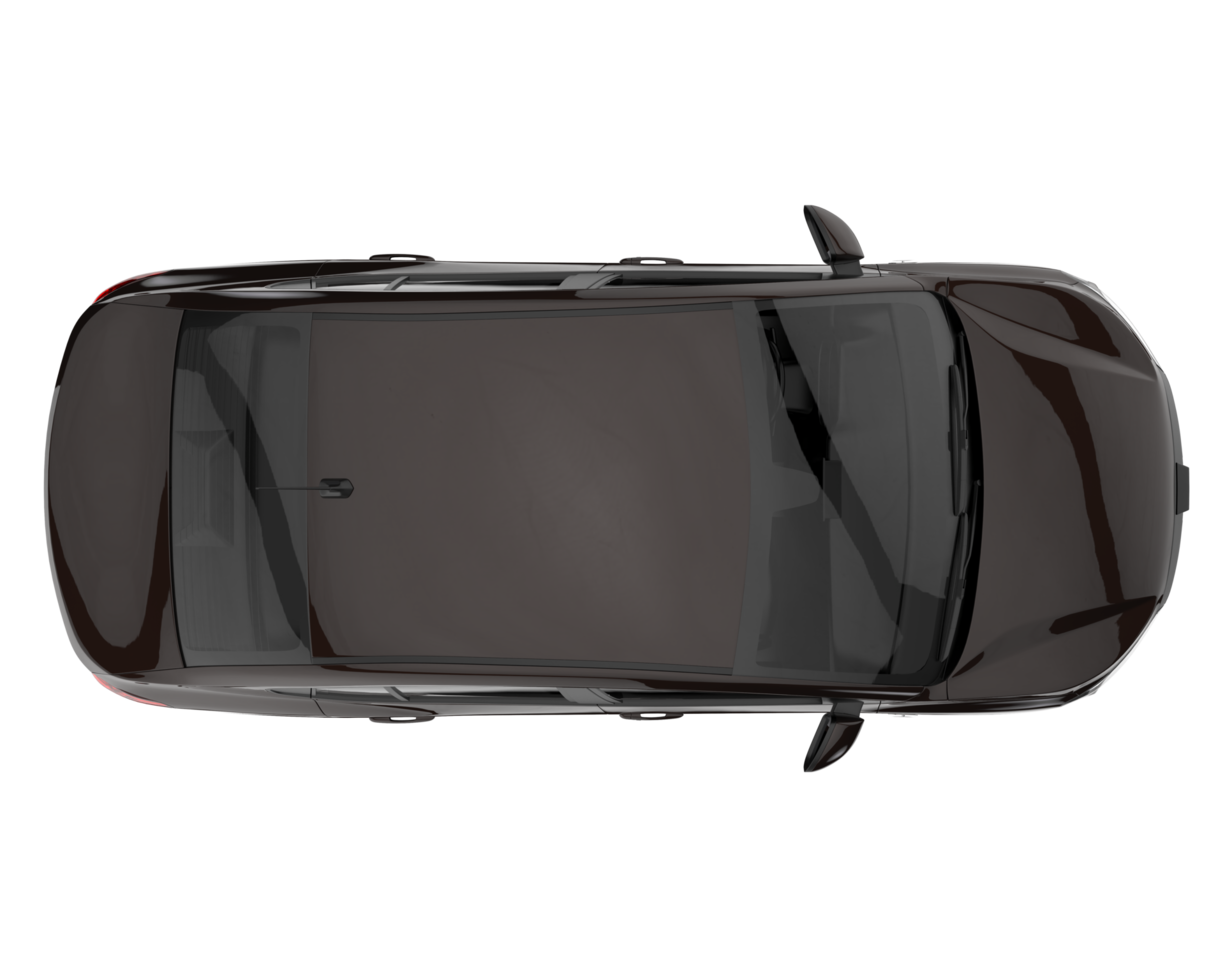 Modern car isolated on transparent background. 3d rendering - illustration png