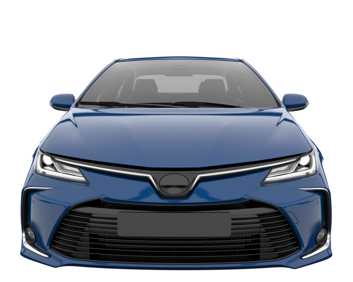 Modern car isolated on transparent background. 3d rendering - illustration png