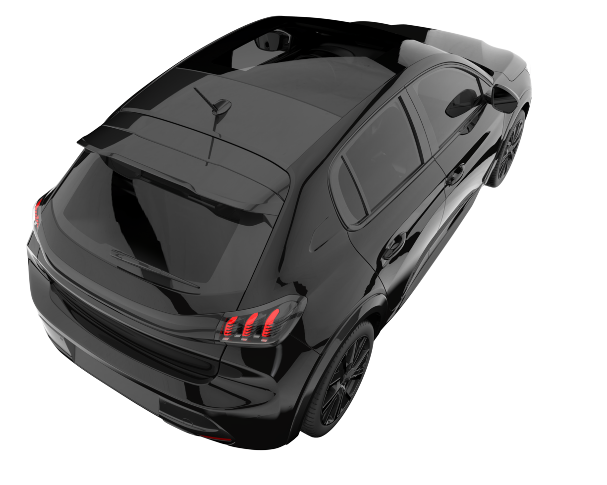 Modern car isolated on transparent background. 3d rendering - illustration png