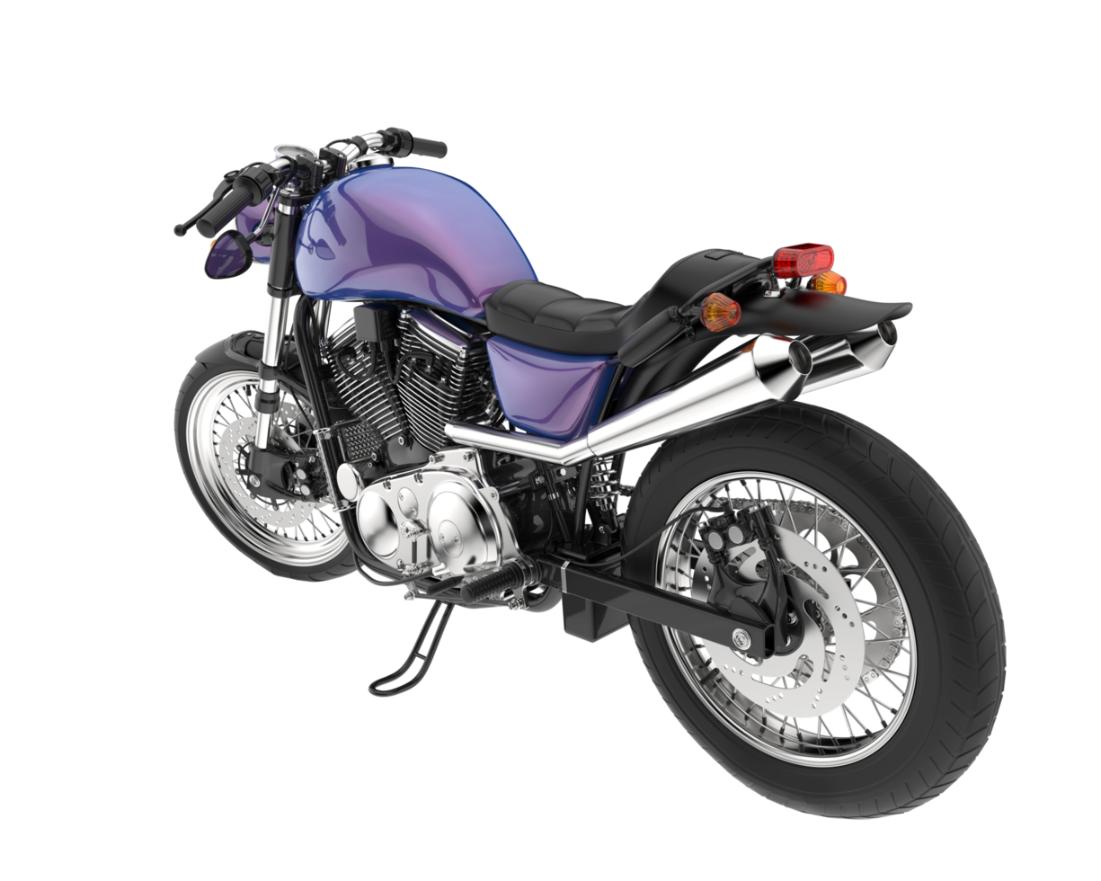 Motorcycle isolated on transparent background. 3d rendering - illustration png