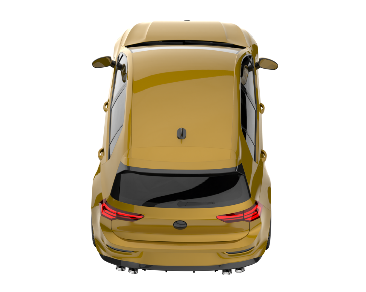 Modern car isolated on transparent background. 3d rendering - illustration png
