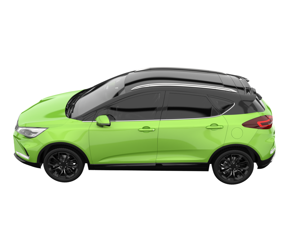 Modern car isolated on transparent background. 3d rendering - illustration png