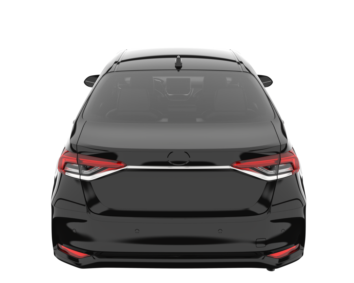 Modern car isolated on transparent background. 3d rendering - illustration png