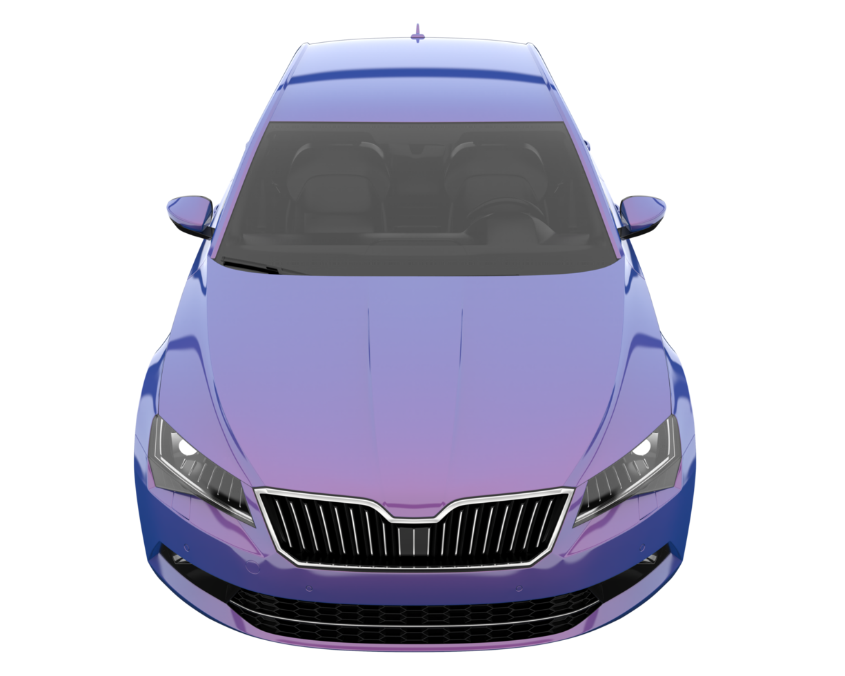 Modern car isolated on transparent background. 3d rendering - illustration png
