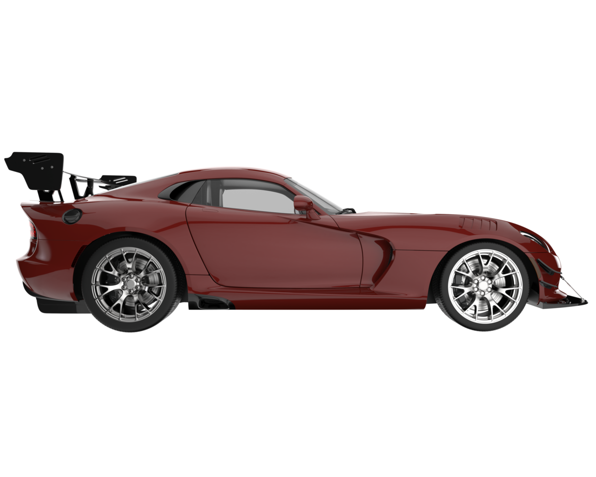 voiture de muscle isolée sur fond transparent. rendu 3d - illustration png