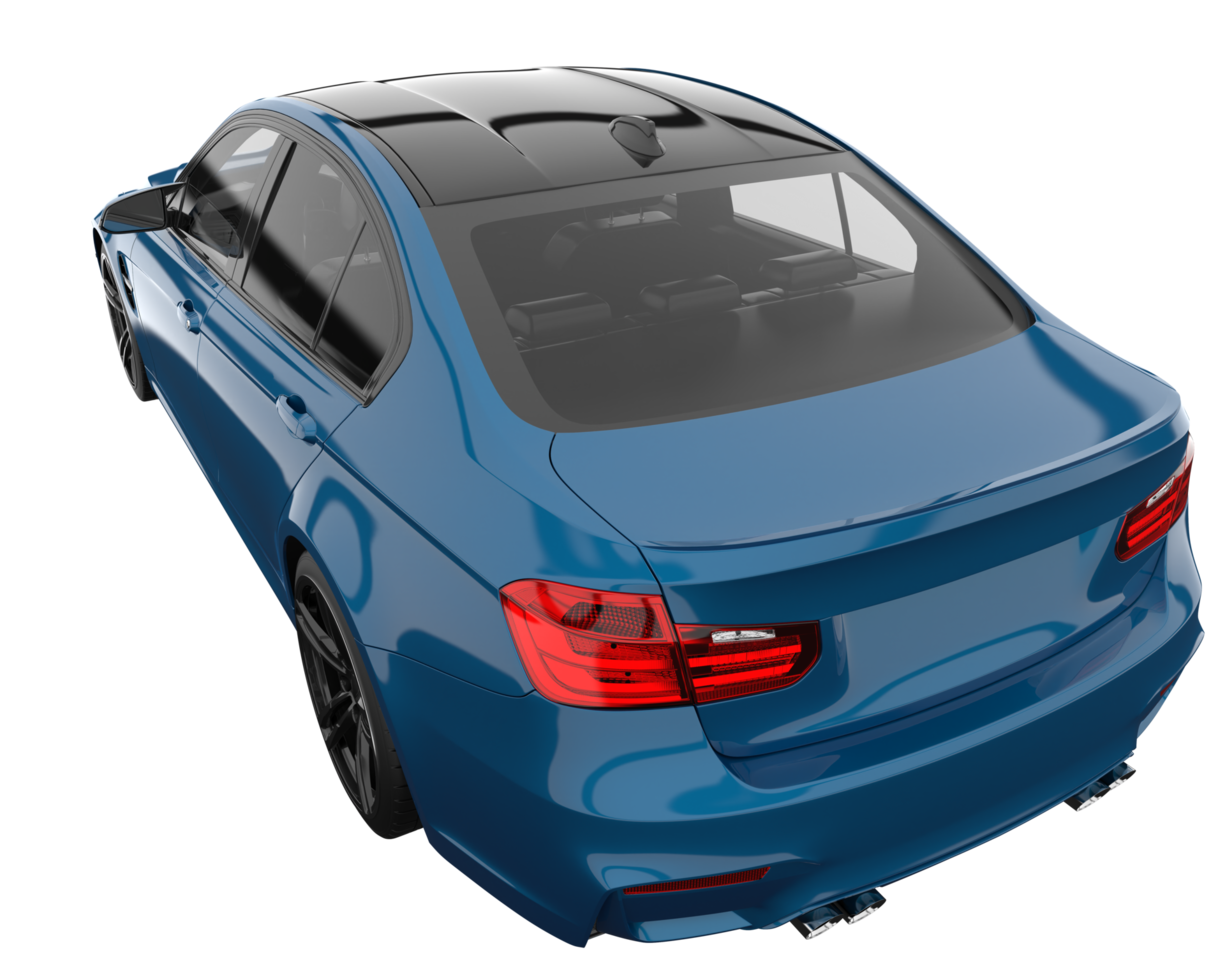 Modern car isolated on transparent background. 3d rendering - illustration png