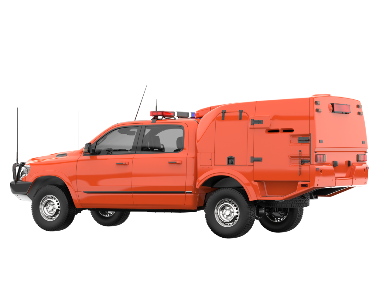 Pickup truck isolated on transparent background. 3d rendering - illustration png