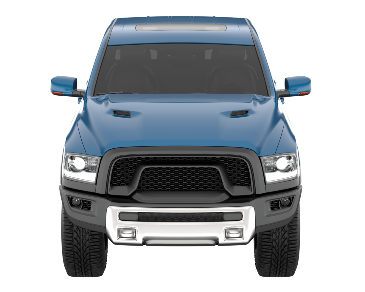 Pickup truck isolated on transparent background. 3d rendering - illustration png