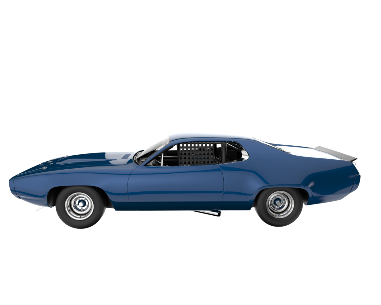 Race car isolated on transparent background. 3d rendering - illustration png