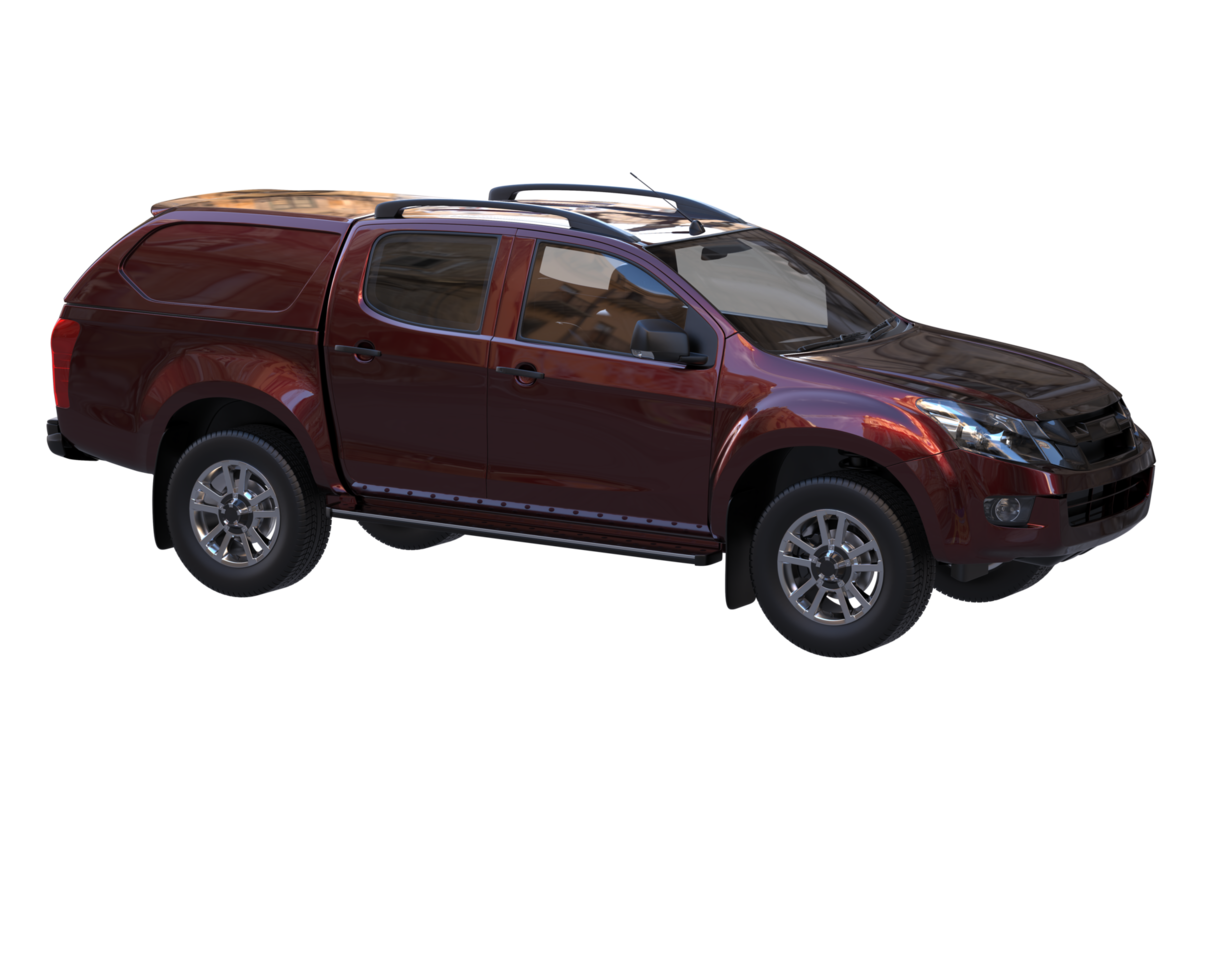 Pickup truck isolated on transparent background. 3d rendering - illustration png