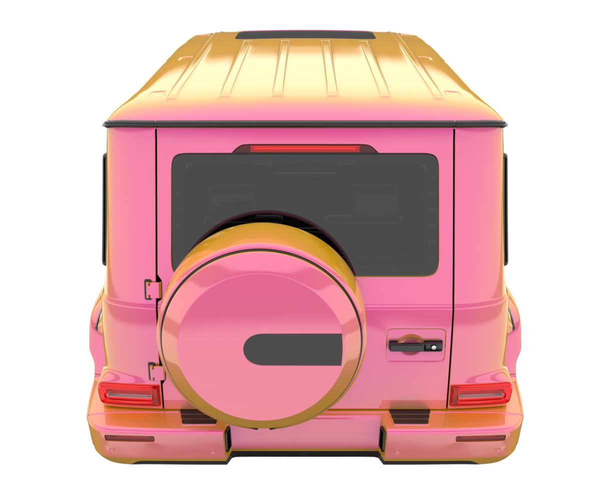 Realistic SUV isolated on transparent background. 3d rendering - illustration png