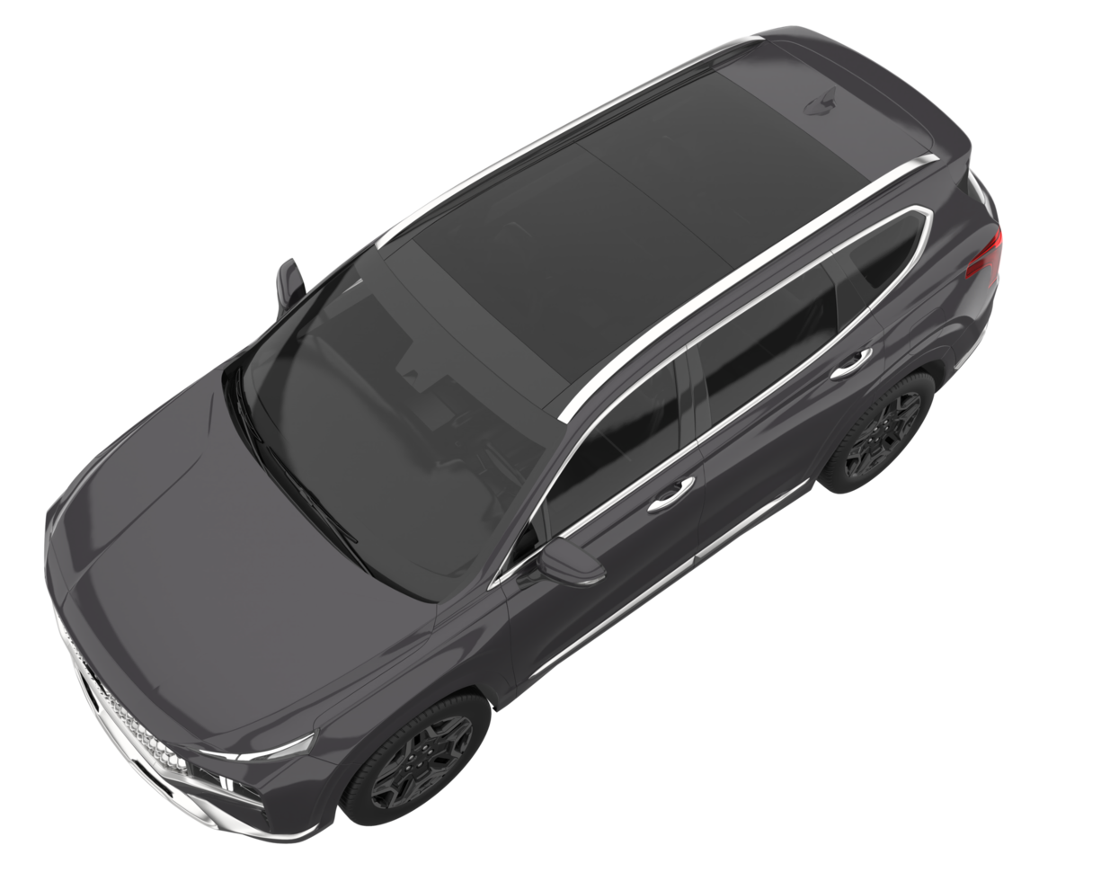 Realistic SUV isolated on transparent background. 3d rendering - illustration png