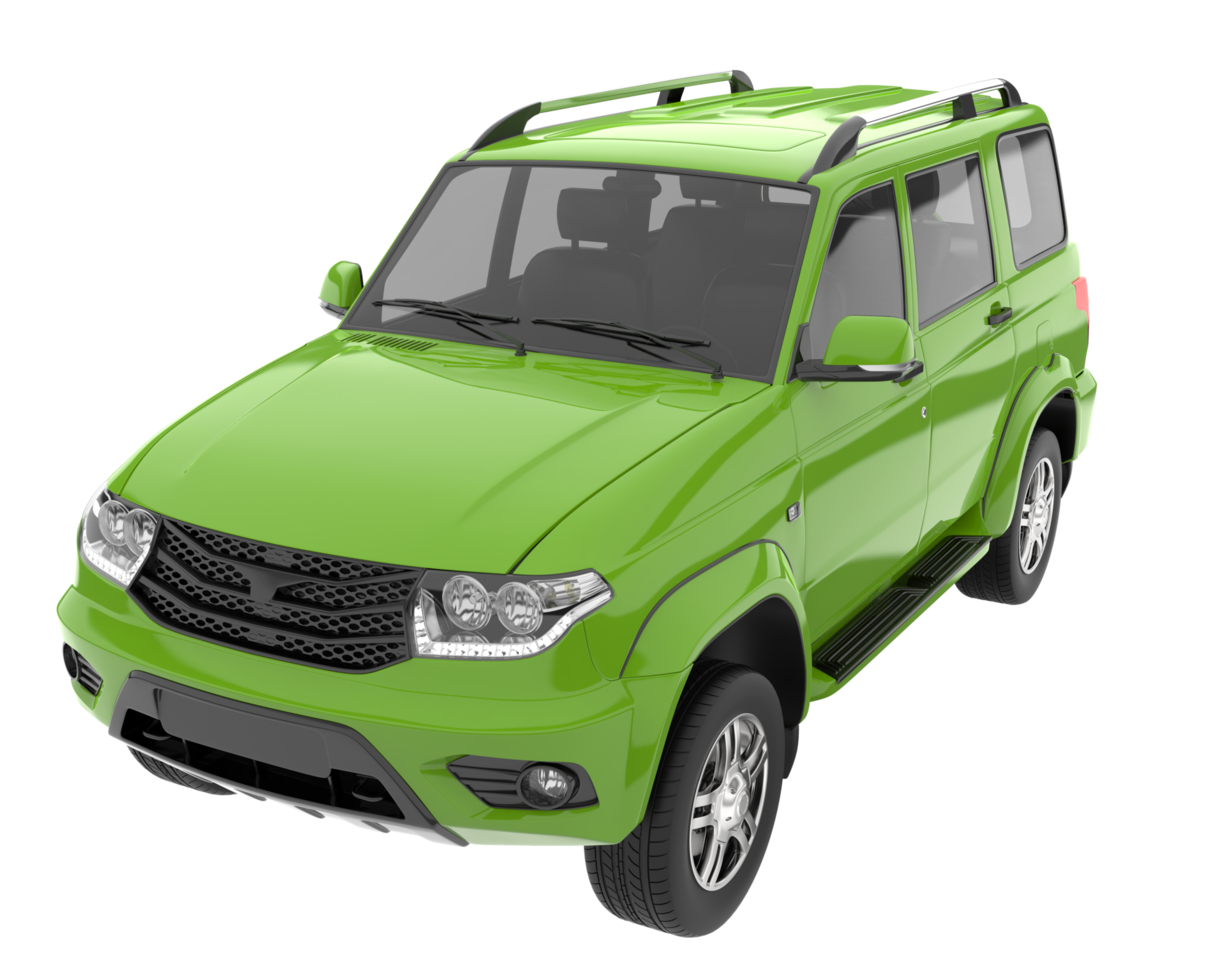 Realistic SUV isolated on transparent background. 3d rendering - illustration png
