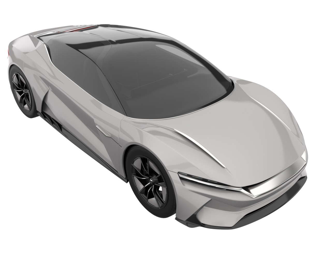 Sport car isolated on transparent background. 3d rendering - illustration png