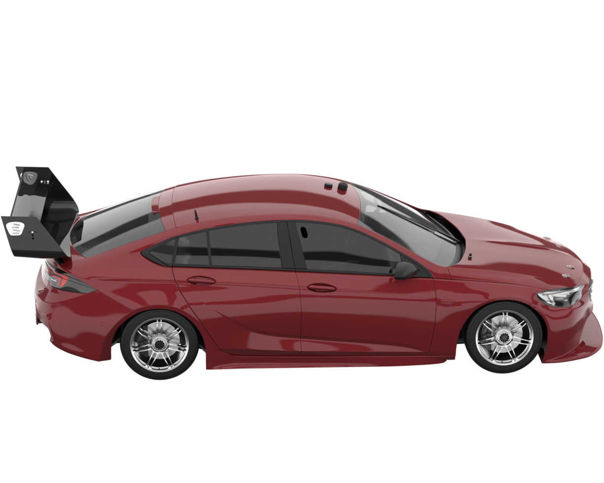 Sport car isolated on transparent background. 3d rendering - illustration png