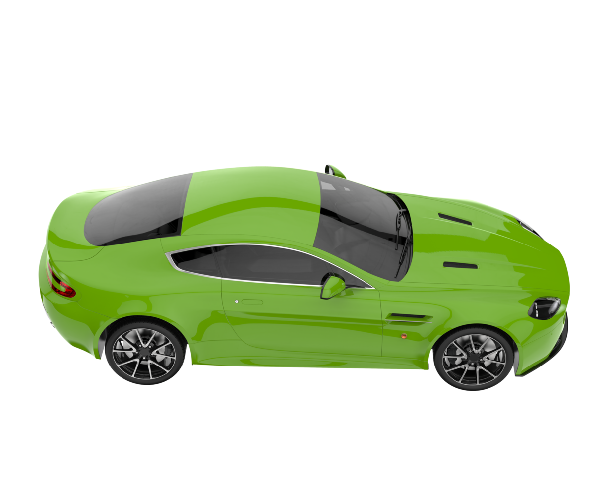 Sport car isolated on transparent background. 3d rendering - illustration png