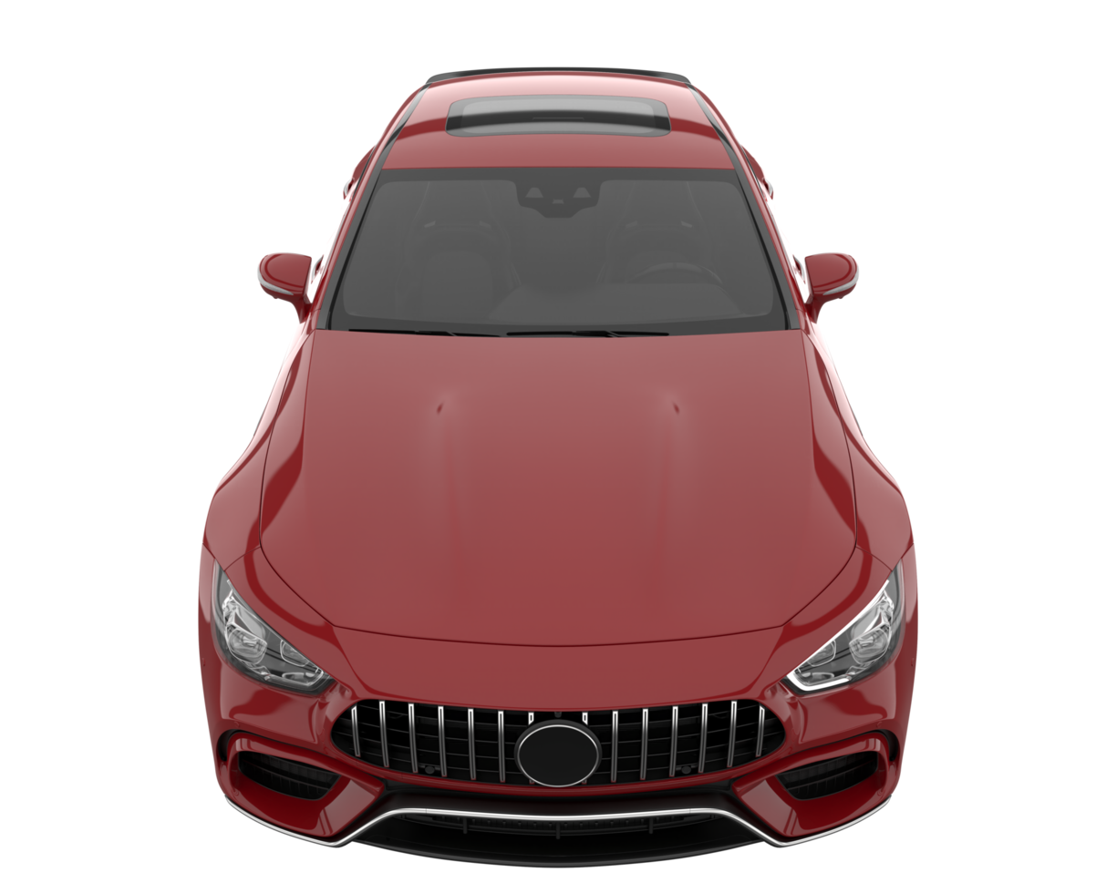 Sport car isolated on transparent background. 3d rendering - illustration png