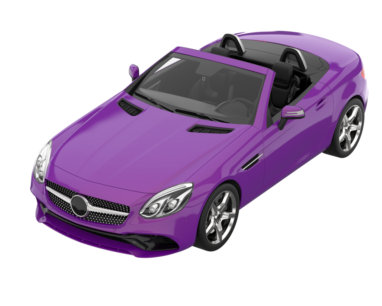 Sport car isolated on transparent background. 3d rendering - illustration png