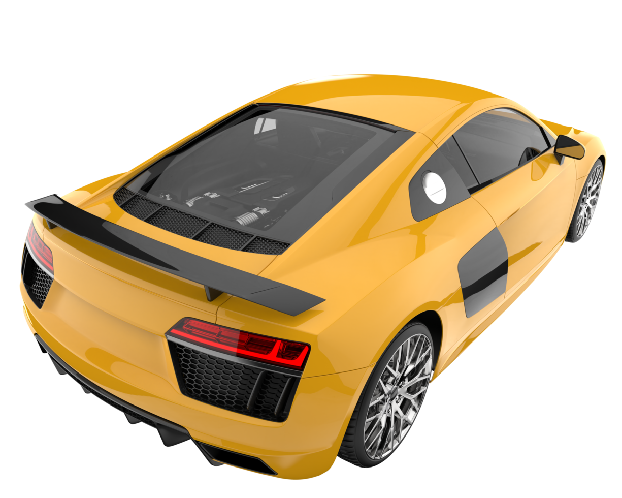 Sport car isolated on transparent background. 3d rendering - illustration png