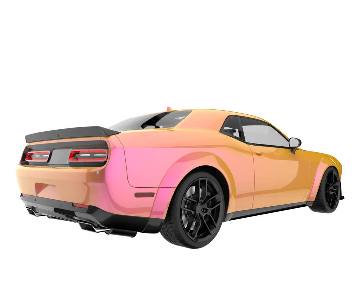 Sport car isolated on transparent background. 3d rendering - illustration png