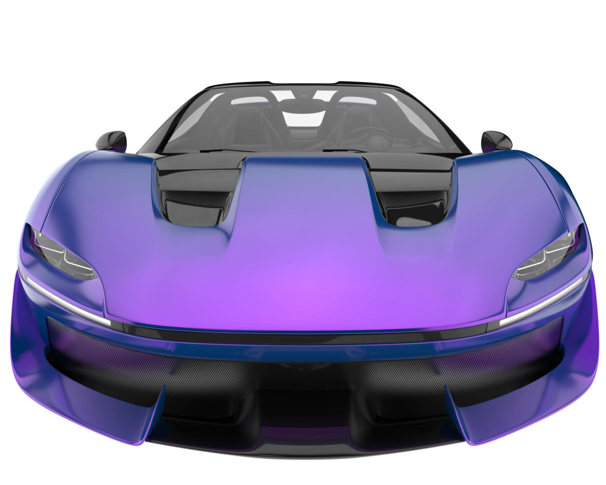 Sport car isolated on transparent background. 3d rendering - illustration png