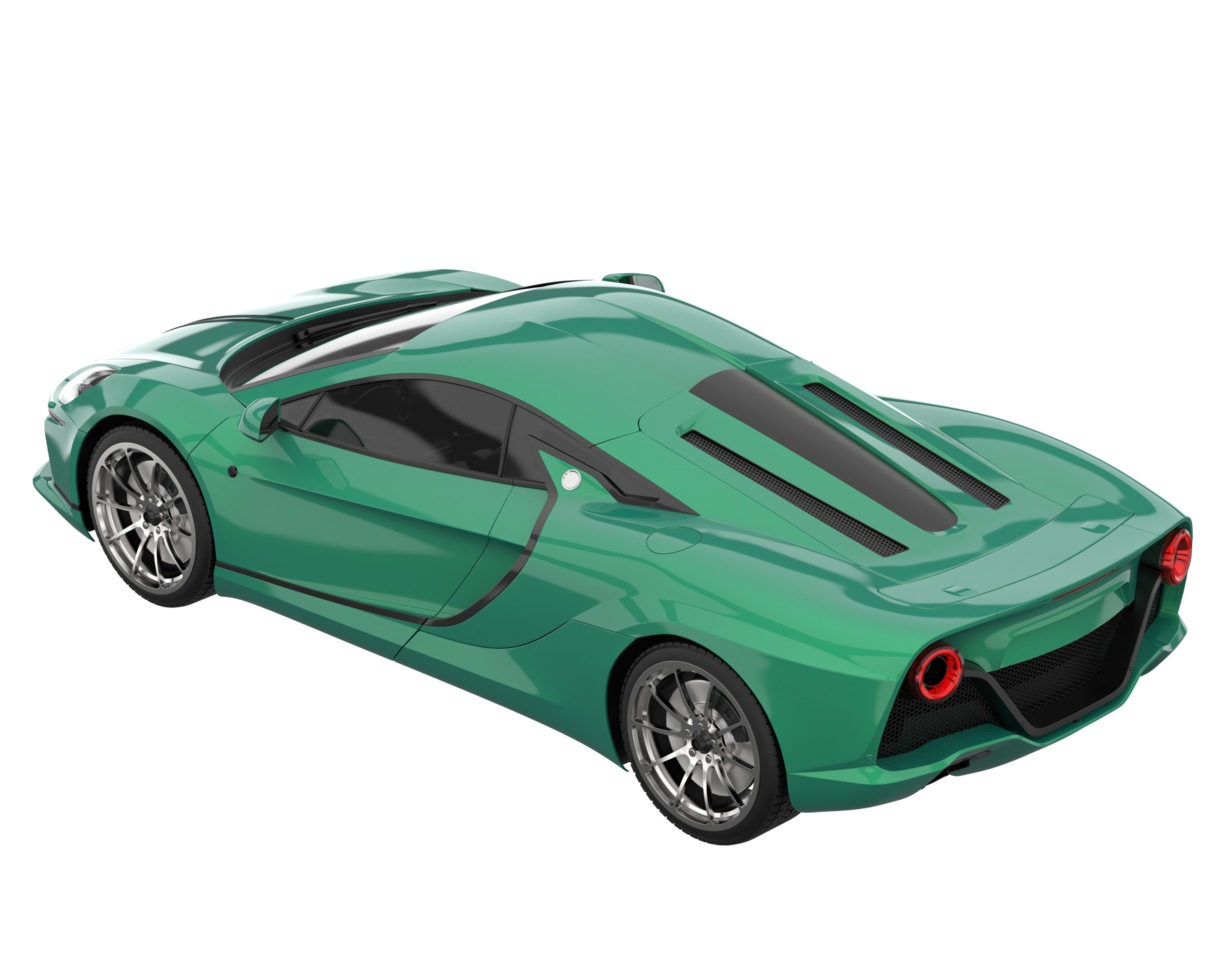 Sport car isolated on transparent background. 3d rendering - illustration png