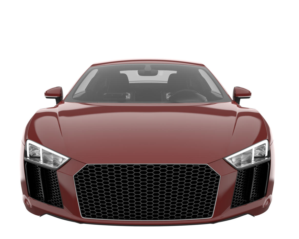 Sport car isolated on transparent background. 3d rendering - illustration png