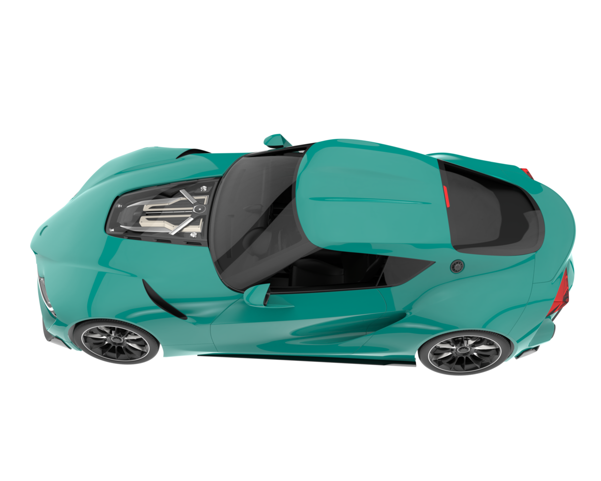 Sport car isolated on transparent background. 3d rendering - illustration png