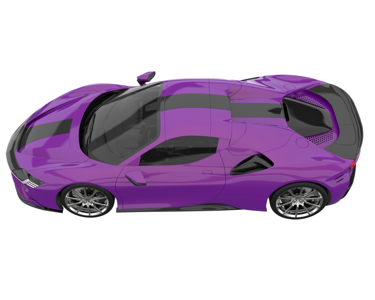 Sport car isolated on transparent background. 3d rendering - illustration png