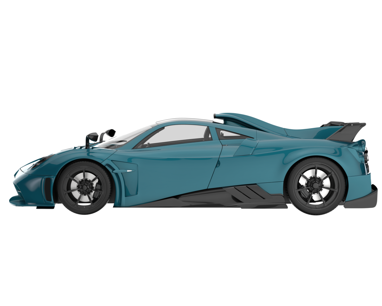 Sport car isolated on transparent background. 3d rendering - illustration png