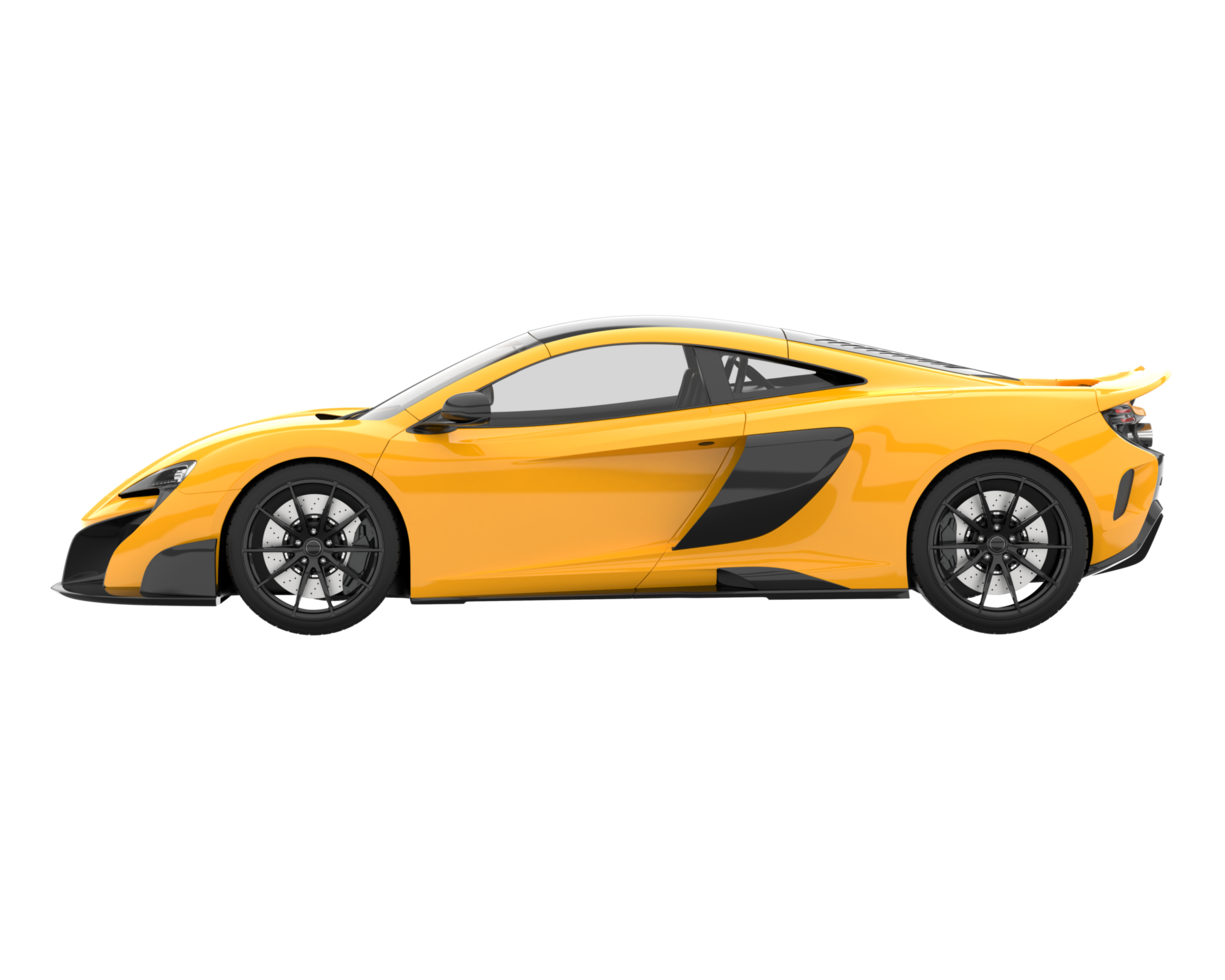 Sport car isolated on transparent background. 3d rendering - illustration png