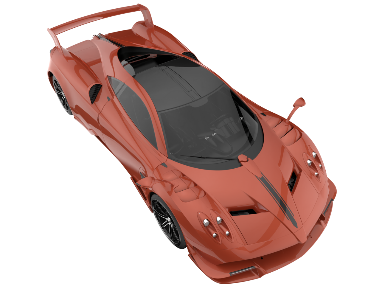 Sport car isolated on transparent background. 3d rendering - illustration png