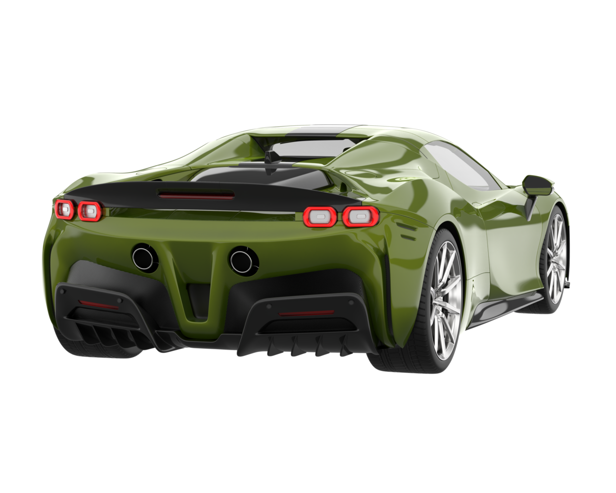 Sport car isolated on transparent background. 3d rendering - illustration png