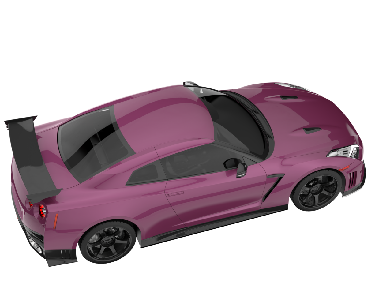 sport auto geïsoleerd Aan transparant achtergrond. 3d renderen - illustratie png