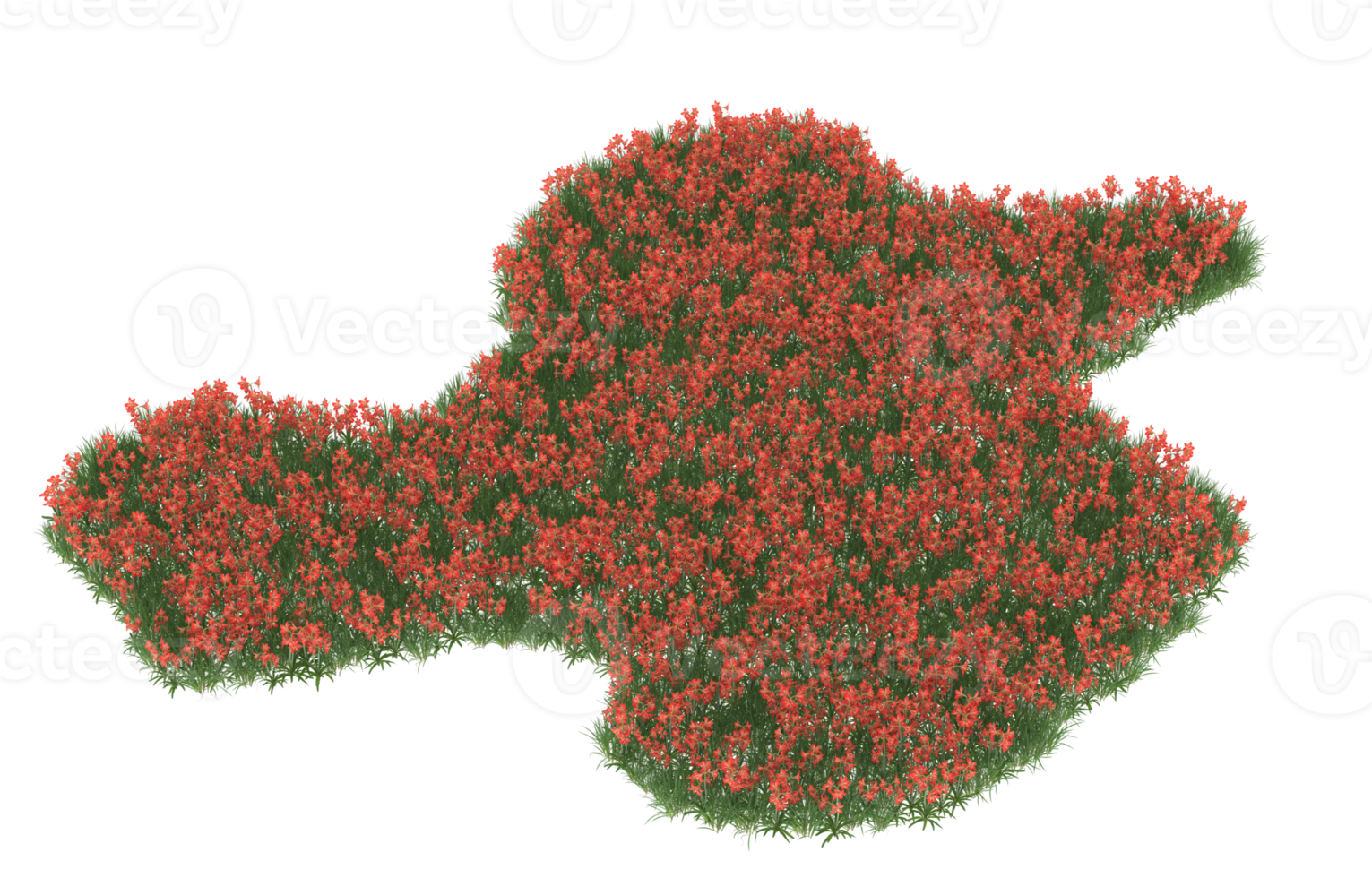 realistisk lövverk isolerat på transparent bakgrund. 3d tolkning - illustration png