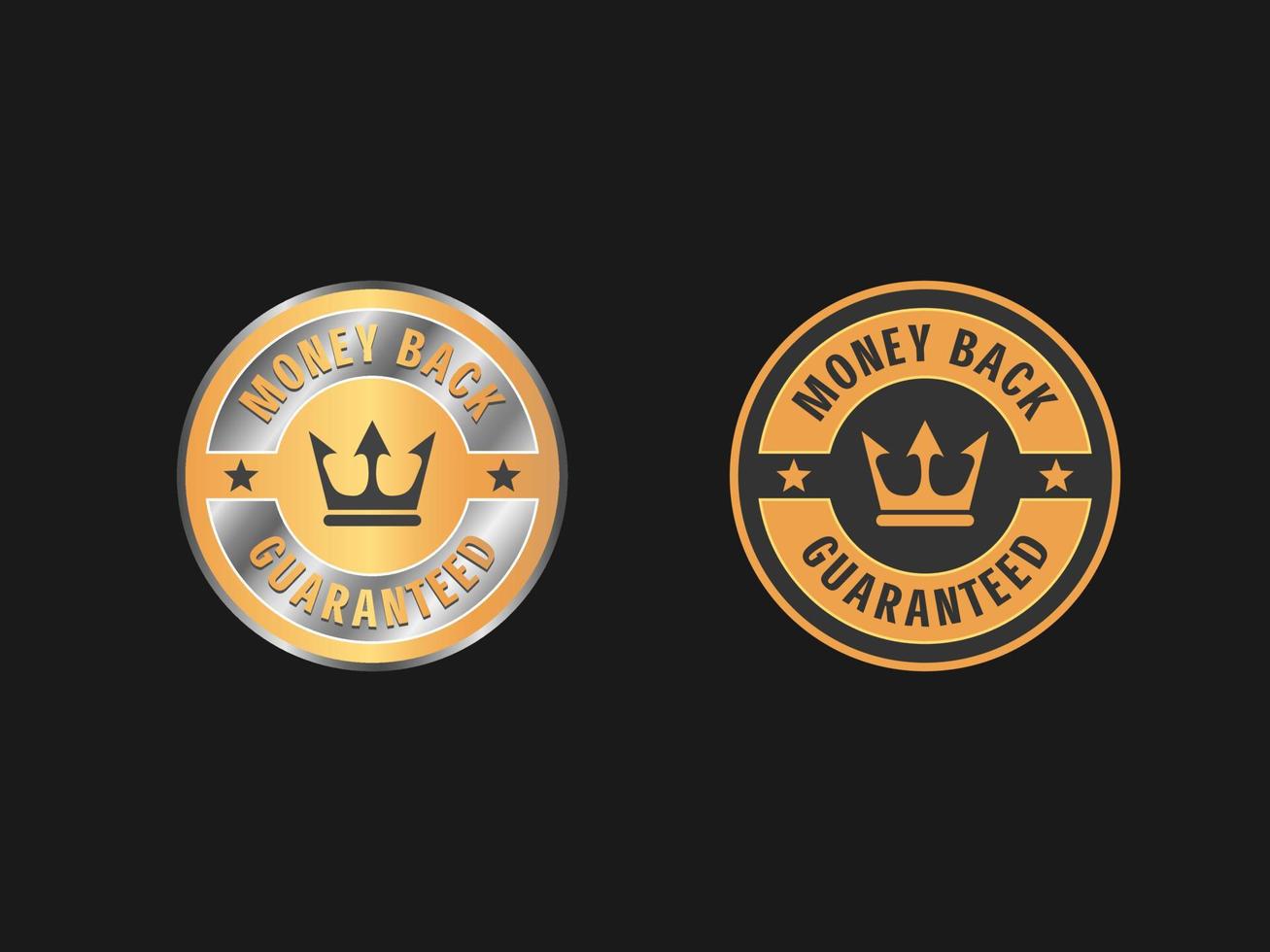 Money back guarantee badge, repayment or special offer isolated icon vector. Good deal, certificate or stamp, shopping and business emblem. Safe shopping warranty, percents return seal or logo vector