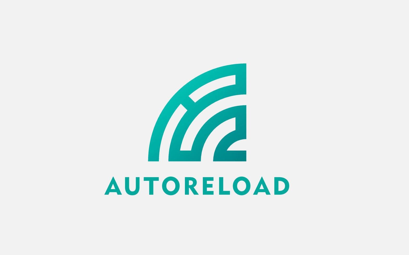logotype letter A R in signal shape logo design template illustration,usable logo design for technology, communication, etc vector
