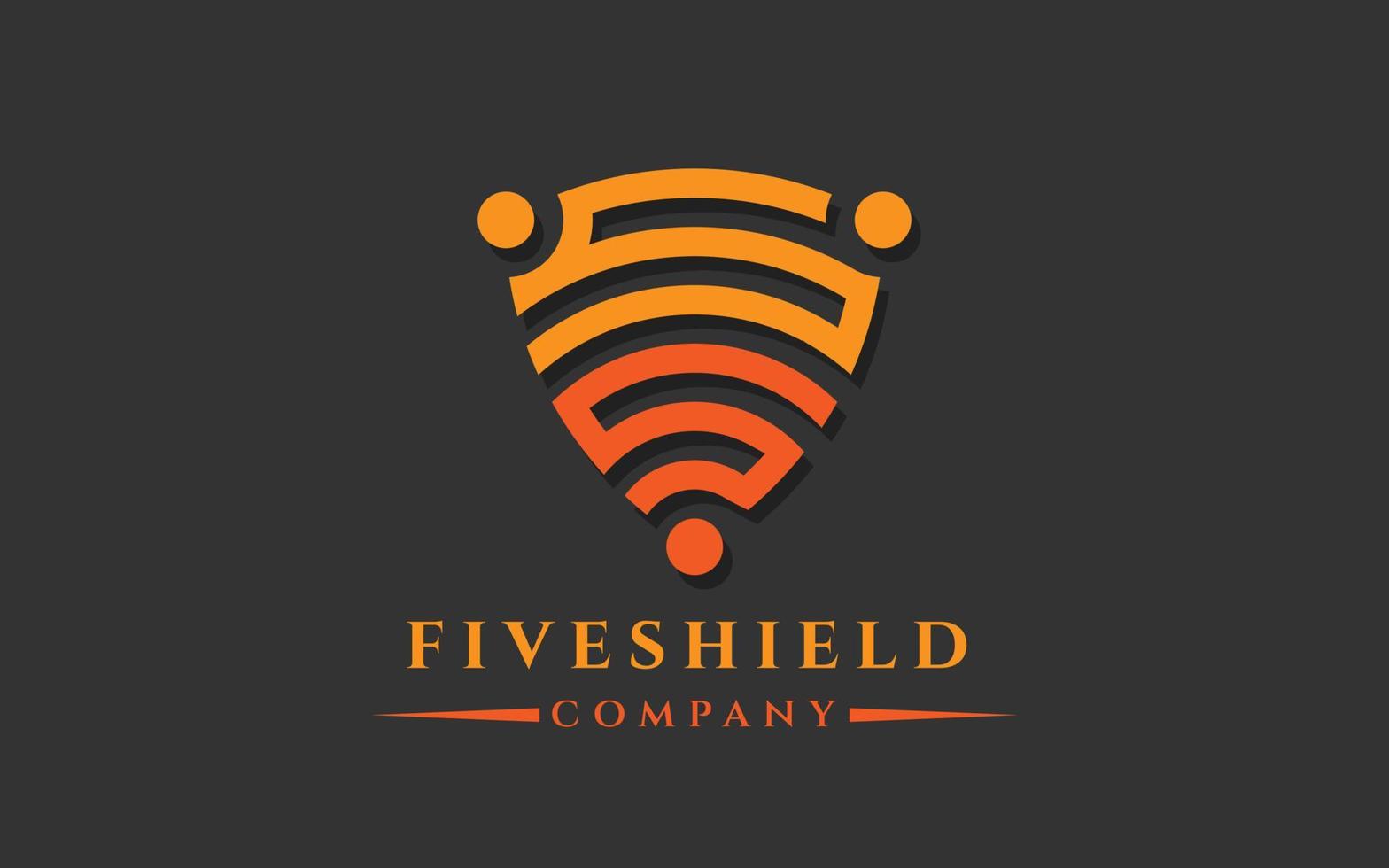 Premium monogram shield letter S S or 5 S initials logo. Elegant shield vector logo design. usable logo for technology, cyber security,application, web icon,